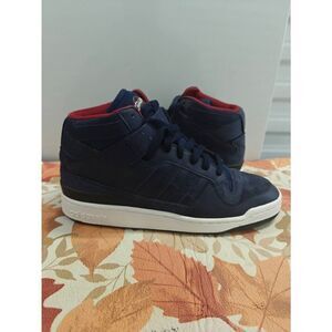 Adidas Forum Mid Cleveland Cavs 2007 LeBron NBA Finals Blue Suede Men's Shoes